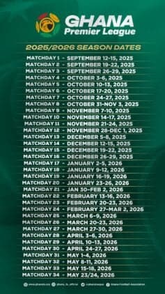 GFA releases dates for the 2025/26 GPL season