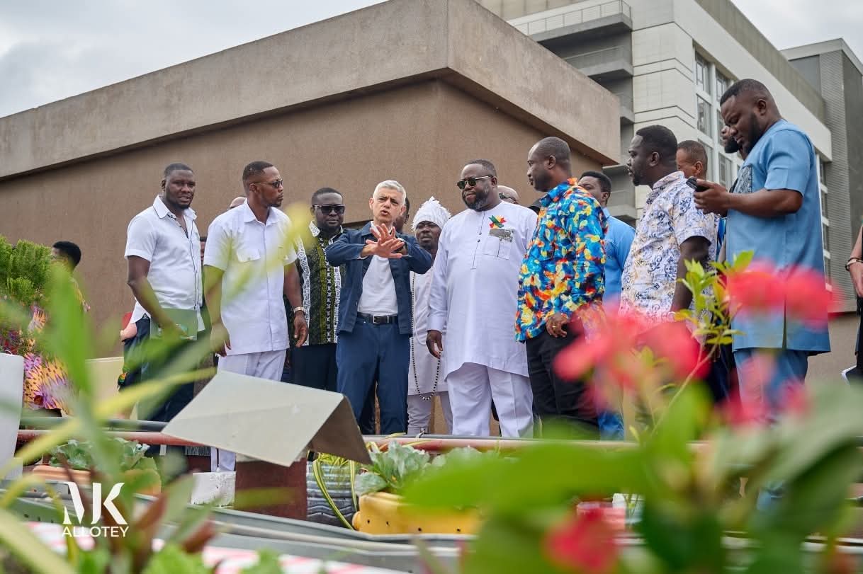 Mayor of London tours AMA Roof Top Garden, commends youth-led climate action in Accra