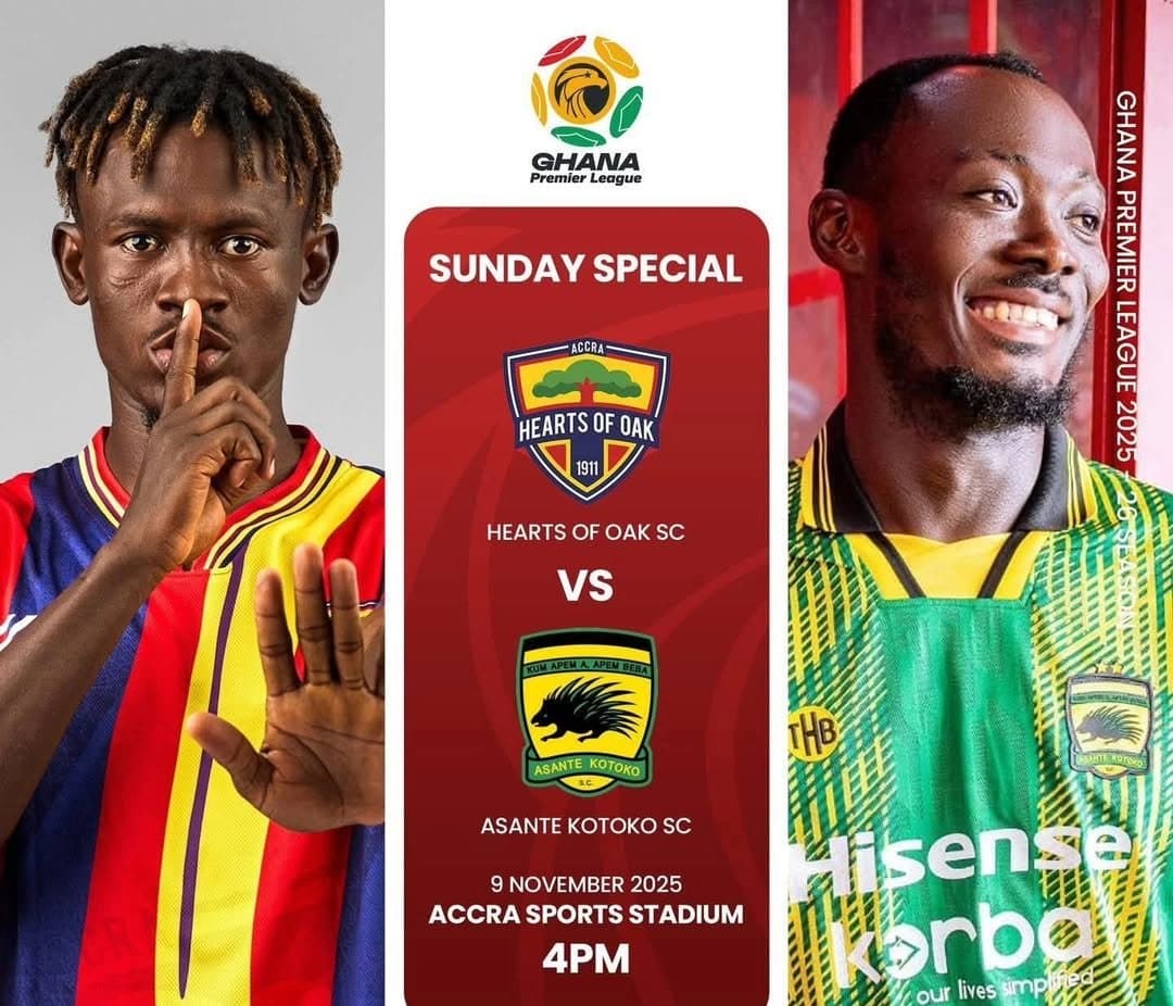 Super Clash Live Tracker: Hearts of Oak v Asante Kotoko GPL Matchweek 9