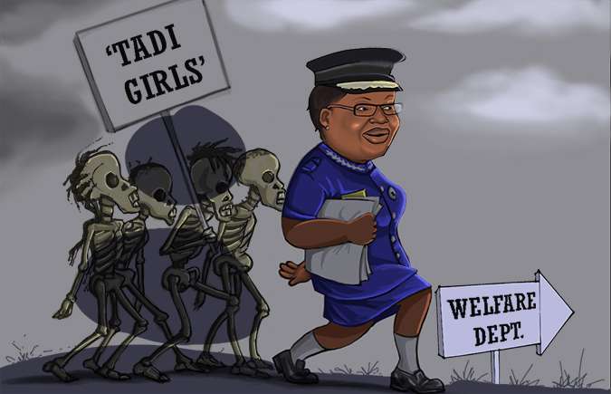 Cartoon] 'Ghosts' of T'adi girls hound Tiwaa out of CID office 