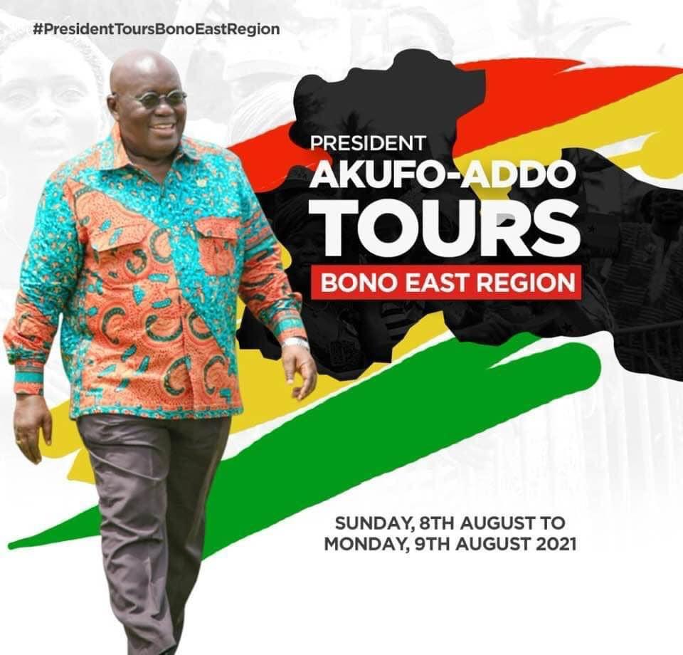 Akufo-Addo begins 2-day tour of Bono East