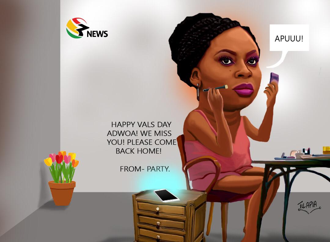 Cartoon] NPP's e-letter to Adwoa! 