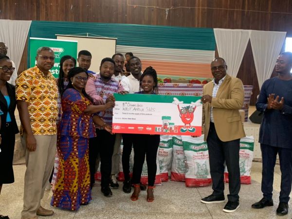 West Africa Senior High School receive products from GB Foods