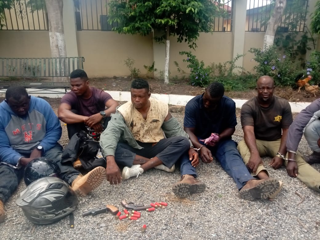 Nine landguards arrested and handed over to police by Okyeman taskforce