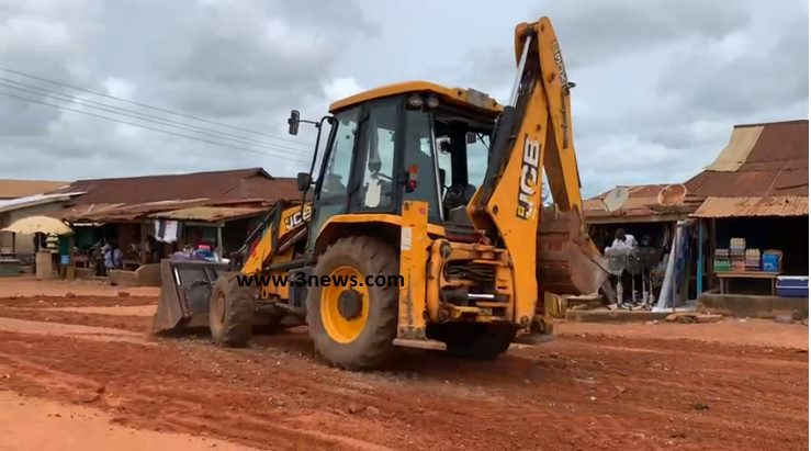 Assin North roads undergo reconstruction ahead of by-election; residents unfazed
