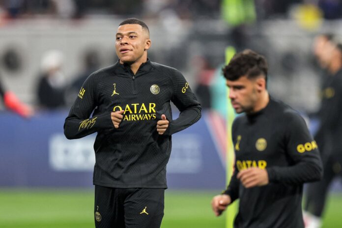 Mbappe was omitted from PSG’s first-team training.